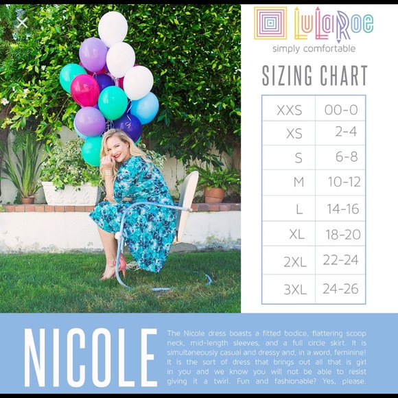 ✅Lularoe/Nicole dress NWT - Picture 4 of 4